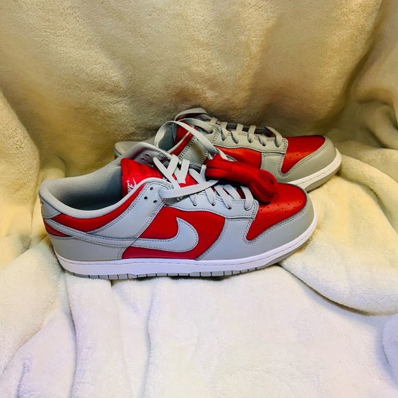 Nike Dunk Low Qs Reverse Ultraman Men 10.5 Red/Silver-White - Picture 5 of 8